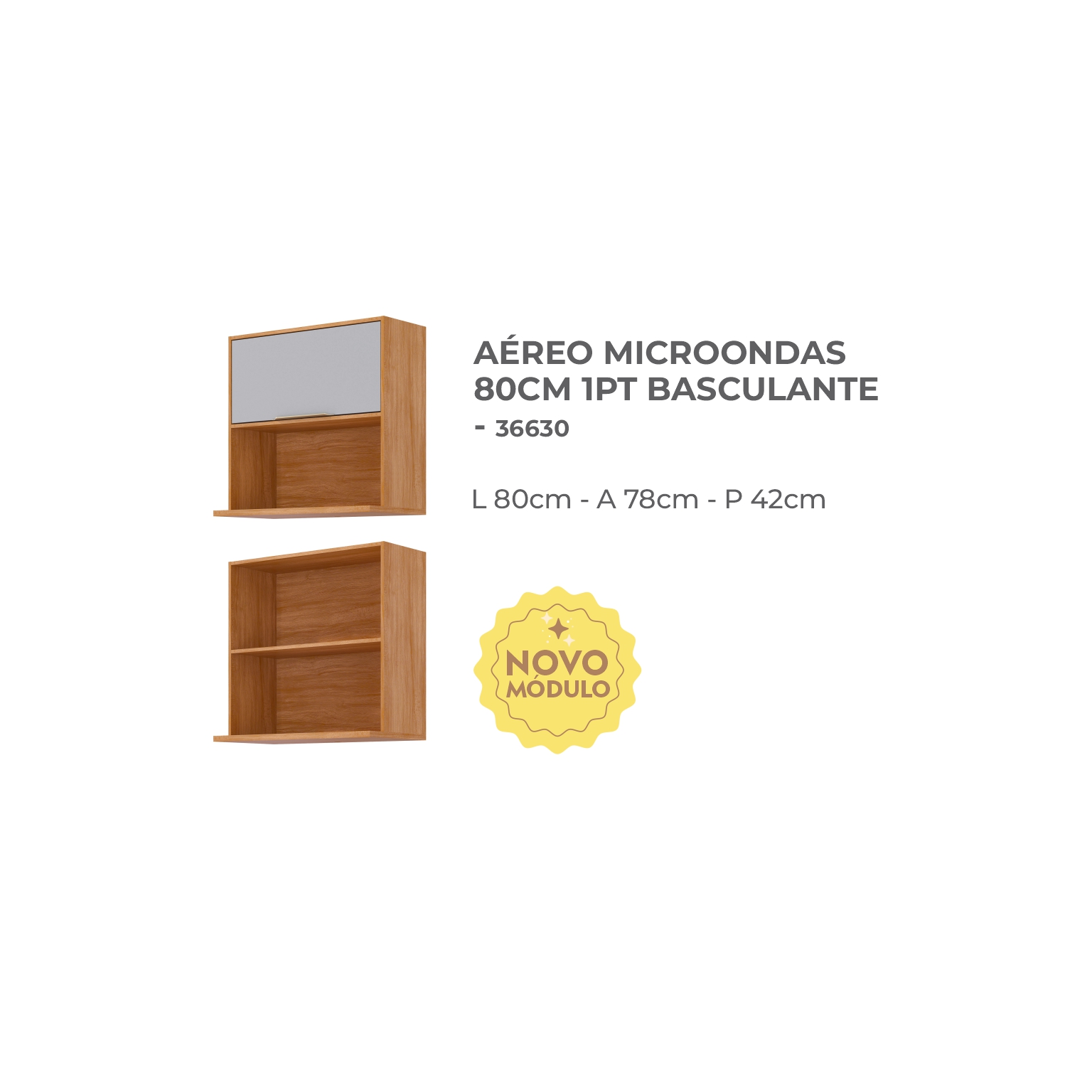 05 - AÉREO MICROONDAS 80CM 1PT BASCULANTE