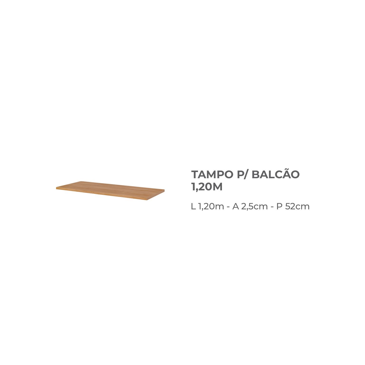 10 - TAMPO P BALCÃO 1,20M