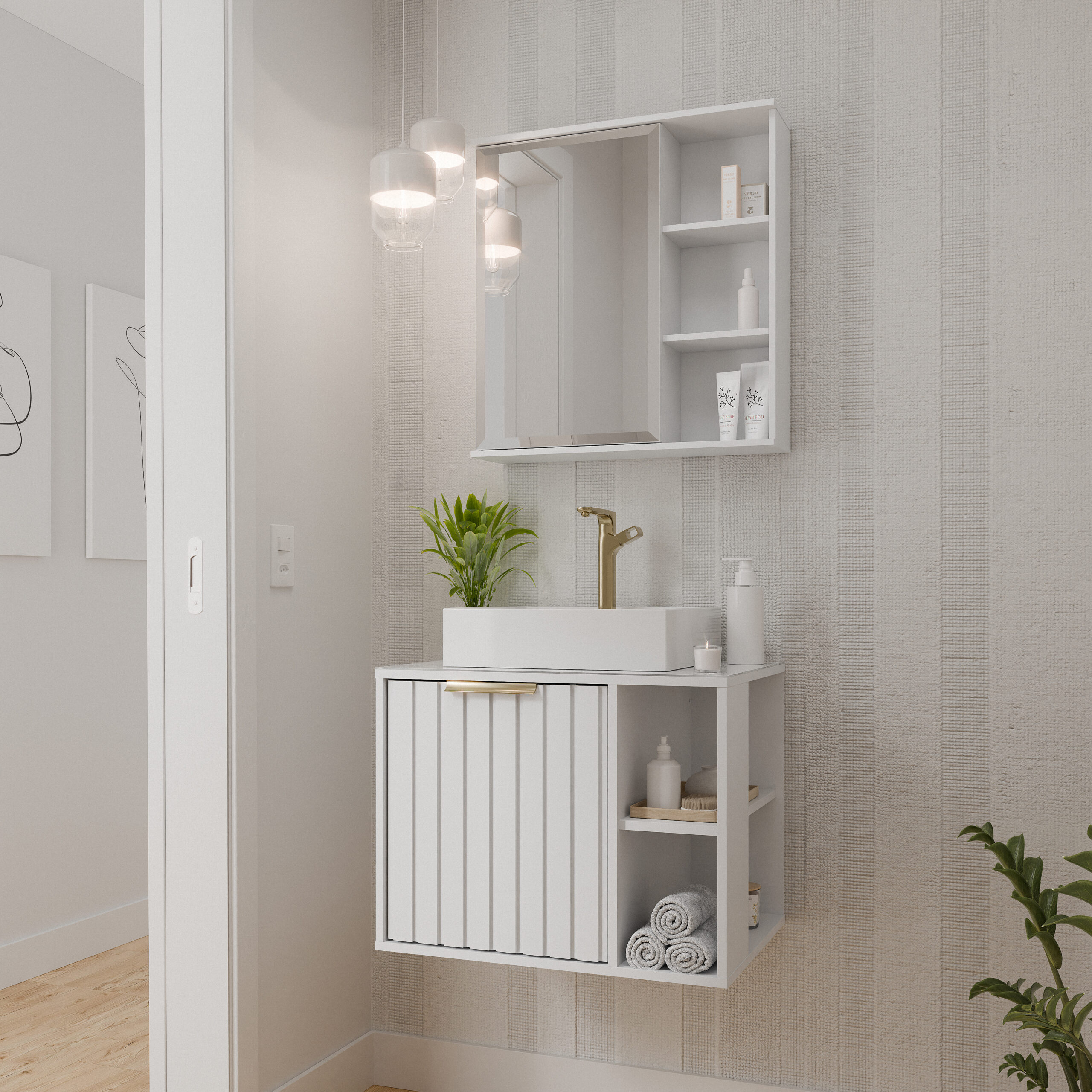 ARM NORUEGA 60 C ESPELHEIRA TREVISO BRANCO