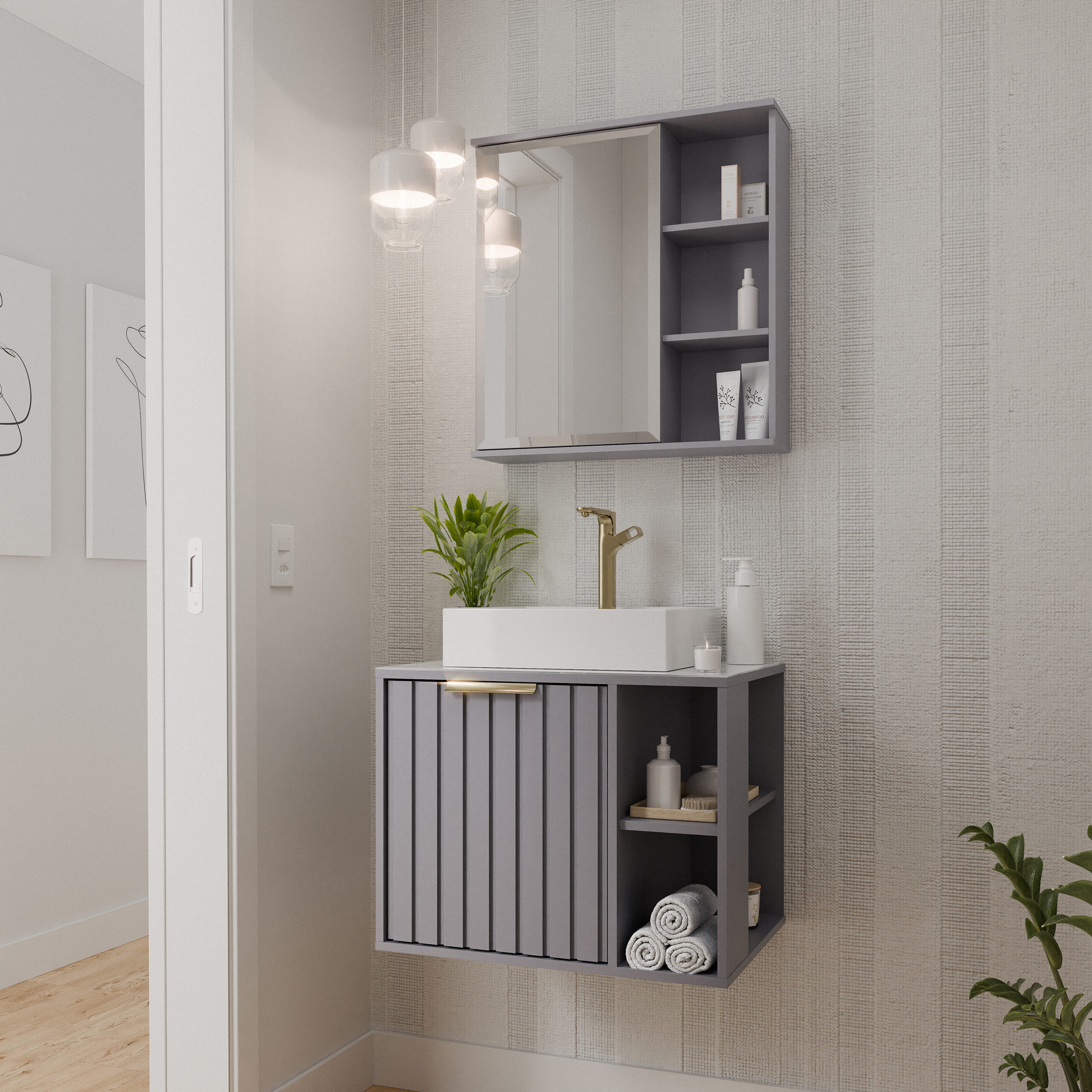 ARM NORUEGA 60 C ESPELHEIRA TREVISO PLATINA