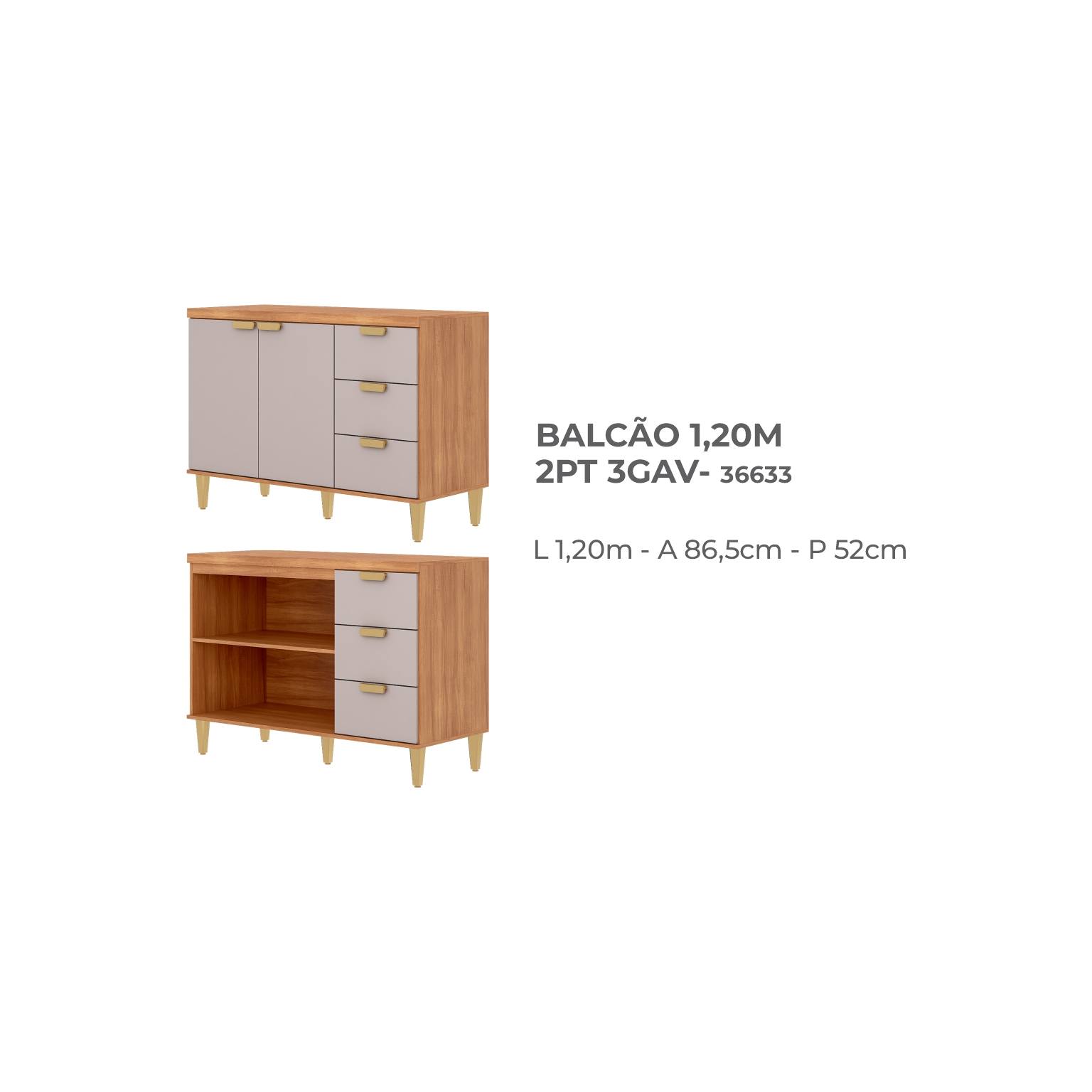 07 - BALCÃO 1,20M 2PT 3GV