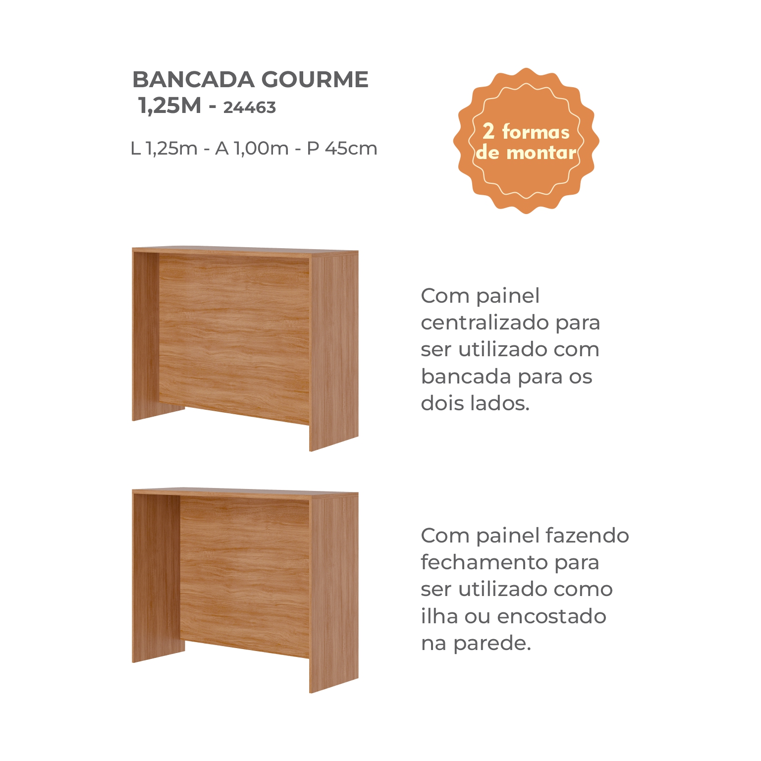 15 - BANCADA GOURMET 1,25M